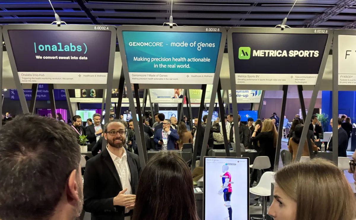 Made of Genes stand at Mobile World Congress 2026 in Barcelona
